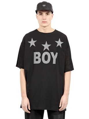 Boy London Reflective Printed Cotton Jersey T-Shirt