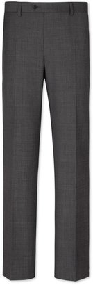 Charles Tyrwhitt Grey Braybrooke sharkskin windowpane Classic fit business suit trousers