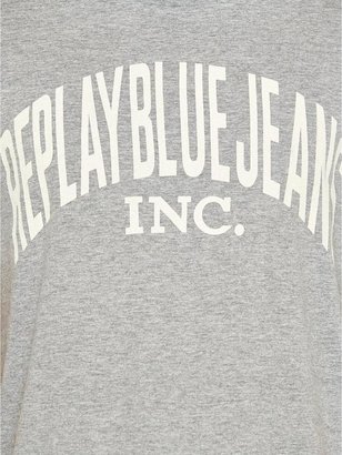 Replay Mens Blue Jeans T-shirt - Grey Marl