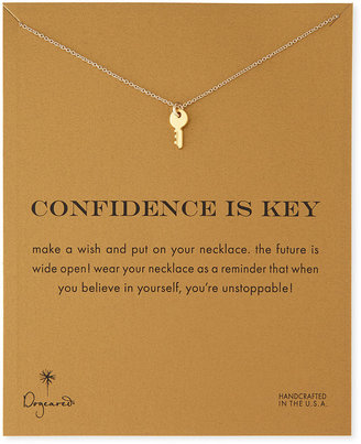 Dogeared Gold-Dipped Confidence is Key Necklace