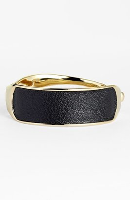 Alexis Bittar 'Miss Havisham - Kinetic Gold' Hinge Leather Bracelet