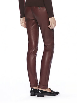 Gucci Cuffed Leather Pants