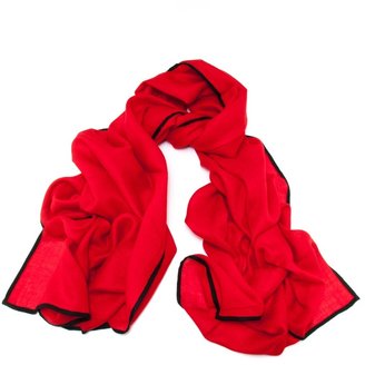 Black Vestry Red and Scarf - Cashmere and Silk