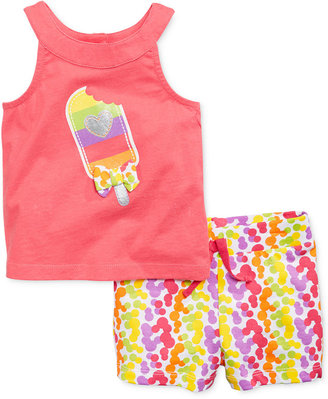 Kids Headquarters Baby Girls' 2-Piece Popsicle Top & Shorts