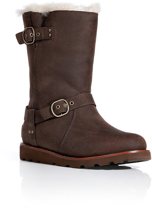 UGG Leather Noira Boots in Brownstone Gr. 36
