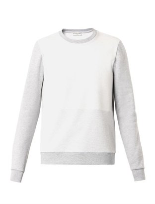 Balenciaga Contrast-panel cotton sweatshirt