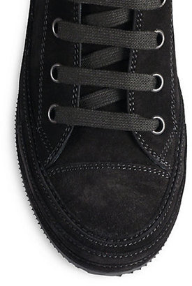 Ann Demeulemeester Suede High-Top Sneakers