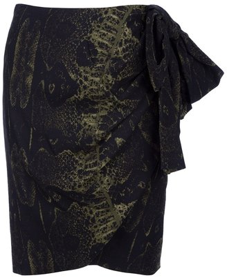 Giambattista Valli snakeskin print skirt