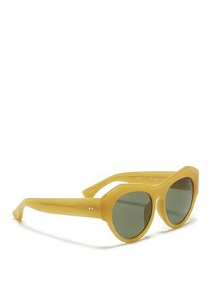 Nobrand x Linda Farrow angular acetate sunglasses