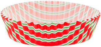 Container Store Ruffled Baking Cup Diagonal Stripe Red Pkg/30