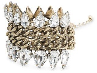 MANGO Crystal link bracelet