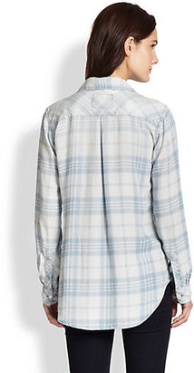 Rails Liam Chambray Plaid Button-Down Shirt