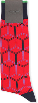 Duchamp Hexagonal Patterned Socks - for Men