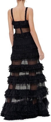 Alexis Amaryllis Tiered Lace Cocktail Dress