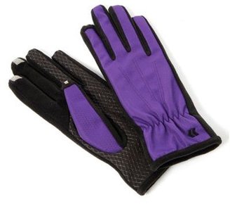 Isotoner Smartouch purple nylon gloves
