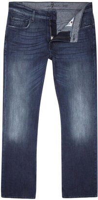 7 For All Mankind Brett blue mid-rise bootcut jeans