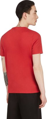 Burberry Red Flower Print T-Shirt