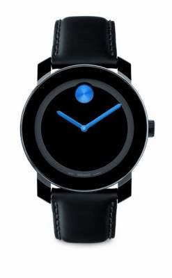Movado Large Bold Watch/Blue Detail