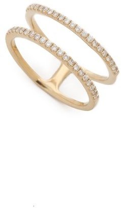 EF Collection Diamond Double Spiral Ring