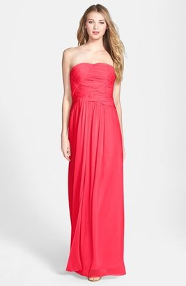 Laundry by Shelli Segal Strapless Chiffon Gown