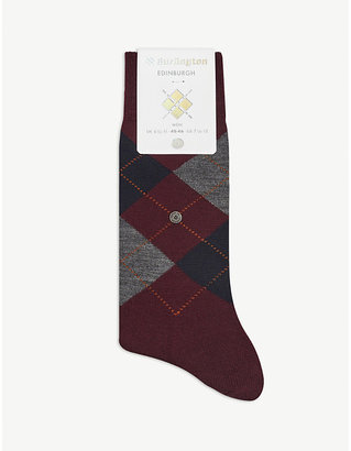 Burlington Edinburgh wool-blend socks