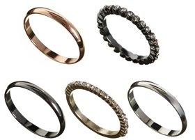 ASOS Eclectic Bands Ring Pack - Multi
