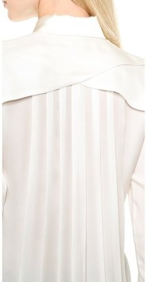 Ramy Brook Pleated Back Button Down