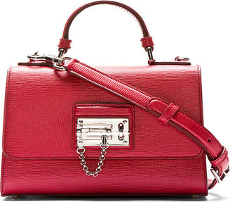 Dolce & Gabbana Red Leather Monica Small Shoulder Bag