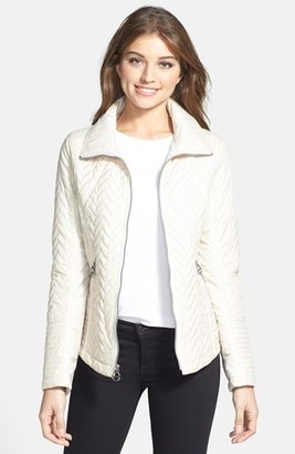 Laundry by Shelli Segal Quilted Jacket with Removable Hooded Vestie
