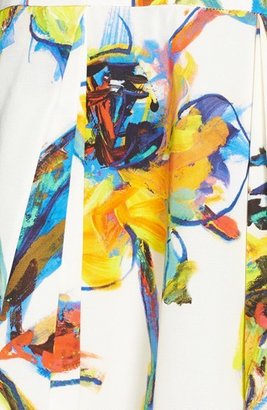 Milly 'Ava - Pop Art' Print Cotton Blend Gown