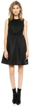 Lisa Perry Perforated Pintuck Dress