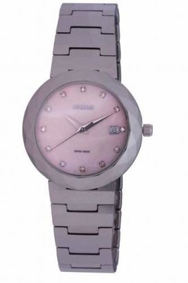 Jowissa Women's J1.178.L Soletta Stainless Steel Soft Mother-Of-Pearl Dial Stones Watch