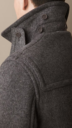 Burberry Wool Detachable Hood Duffle Jacket