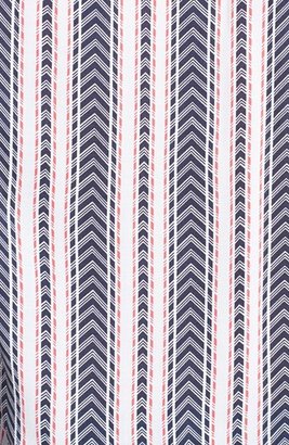 Foxcroft Chevron Stripe Print Shirt (Regular & Petite)