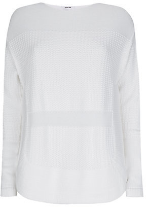 Helmut Lang Textured Inlay Curved Jumper