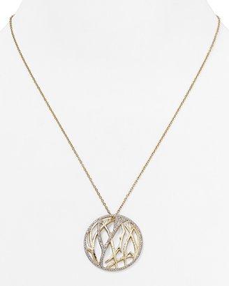 Nadri Aurora Pave Circle Pendant Necklace, 20"