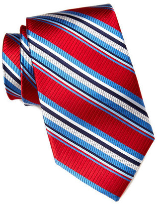 Hickey Freeman Rope Stripe Silk Tie