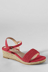 Classic Women's Pippa Suede Braided Espadrille Shoes-Coral Bisque,4T