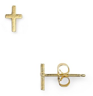Dogeared Simple Cross Earrings
