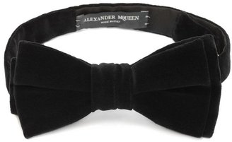 Alexander McQueen Velvet Bow Tie
