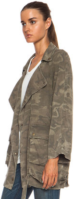 Current/Elliott The Infantry Rayon Jacket in Army Camo