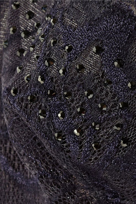 Stella McCartney Sarah Sailing embellished stretch-lace underwired bra