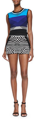 Ohne Titel Zebra-Print/Solid Resort Shorts