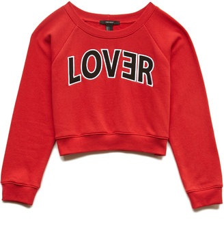 Forever 21 Lover Cropped Sweatshirt