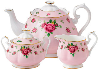 Royal Albert Pink Vintage 3-pc. Bone China Teapot Set