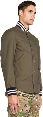Mark McNairy New Amsterdam Shirt Tail Varsity Jacket