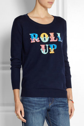 Markus Lupfer Roll Up sequined merino wool sweater
