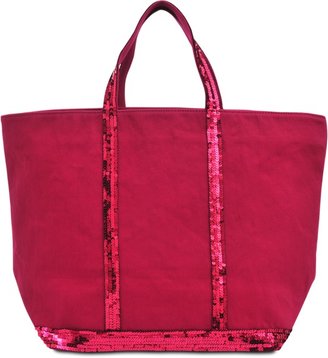 Vanessa Bruno Large canvas tote with glitter