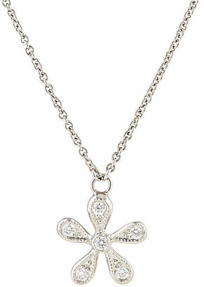 Cathy Waterman Women's White Diamond & Platinum Daisy Pendant Necklace
