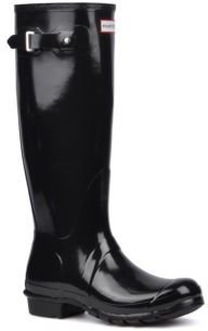 Women's Hunter Hunter Original Gloss W Wellies Boots In Black - Size 3